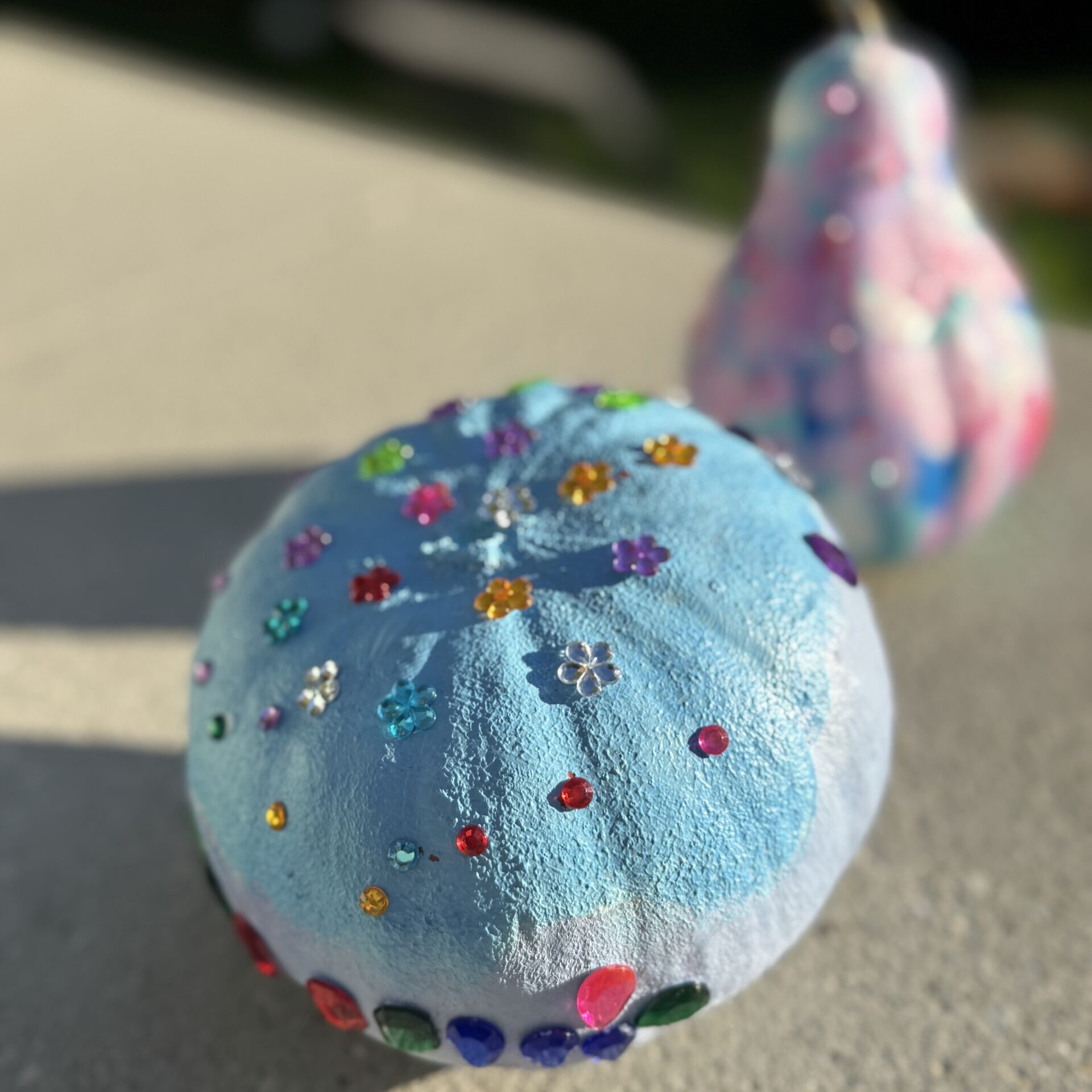 Glitzernder Kürbis